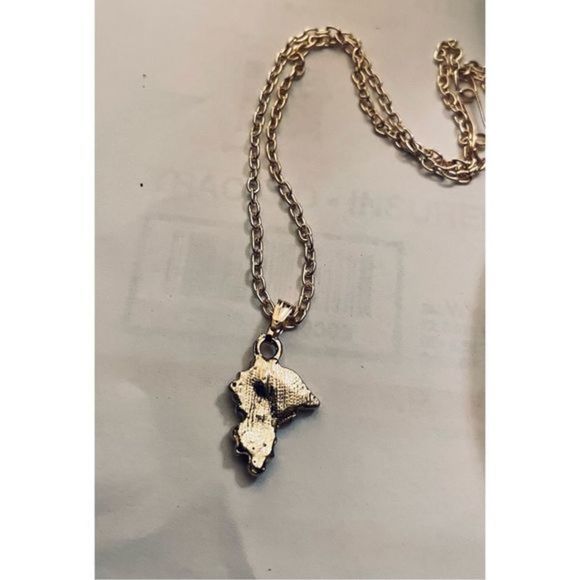 PRETTY GOLD GRAPE VINE NECKLACE - Picture 5 of 6